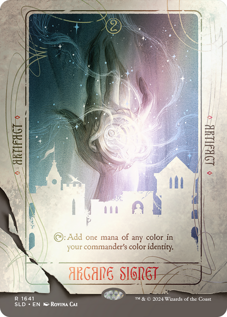 Arcane Signet (SLD-1641★) - Secret Lair Drop (Borderless) Foil - Premium MTG Single from Wizards of the Coast - Just $27.06! Shop now at Game Crave Tournament Store