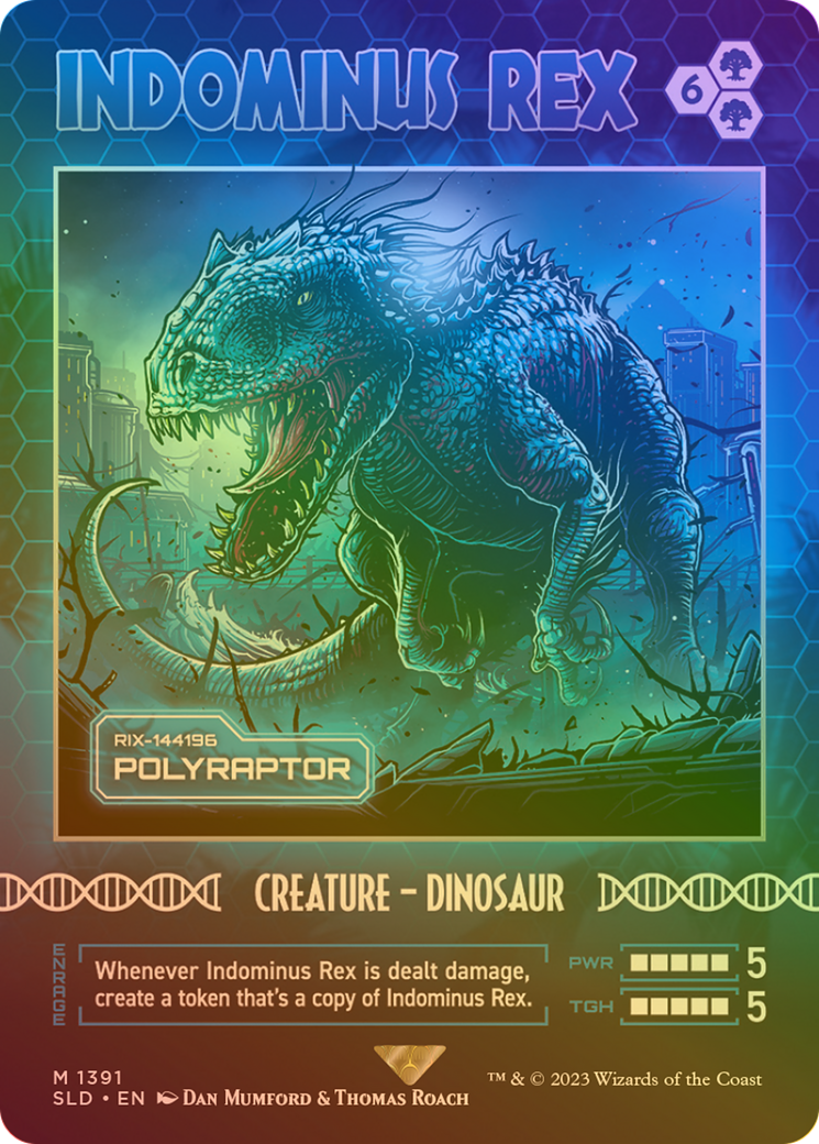 Polyraptor (SLD-1391★) - Secret Lair Drop / Indominus Rex (Borderless) Foil - Premium MTG Single from Wizards of the Coast - Just $23.94! Shop now at Game Crave Tournament Store