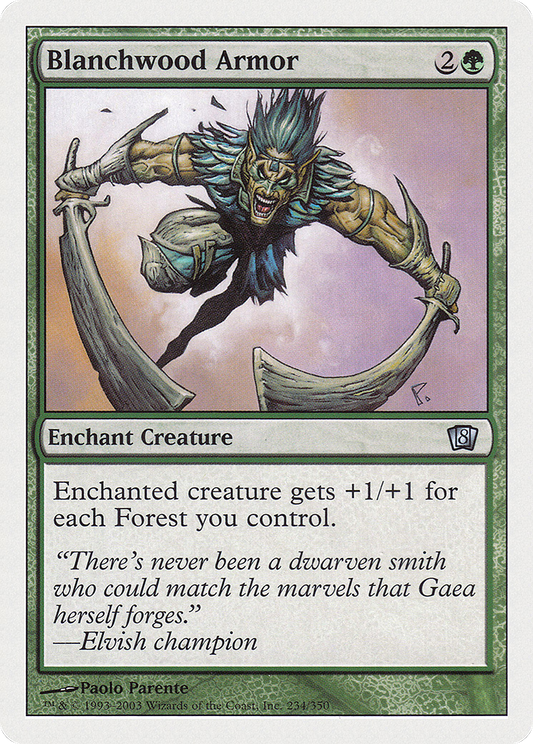 Blanchwood Armor (8ED-234) - 8th Edition Foil