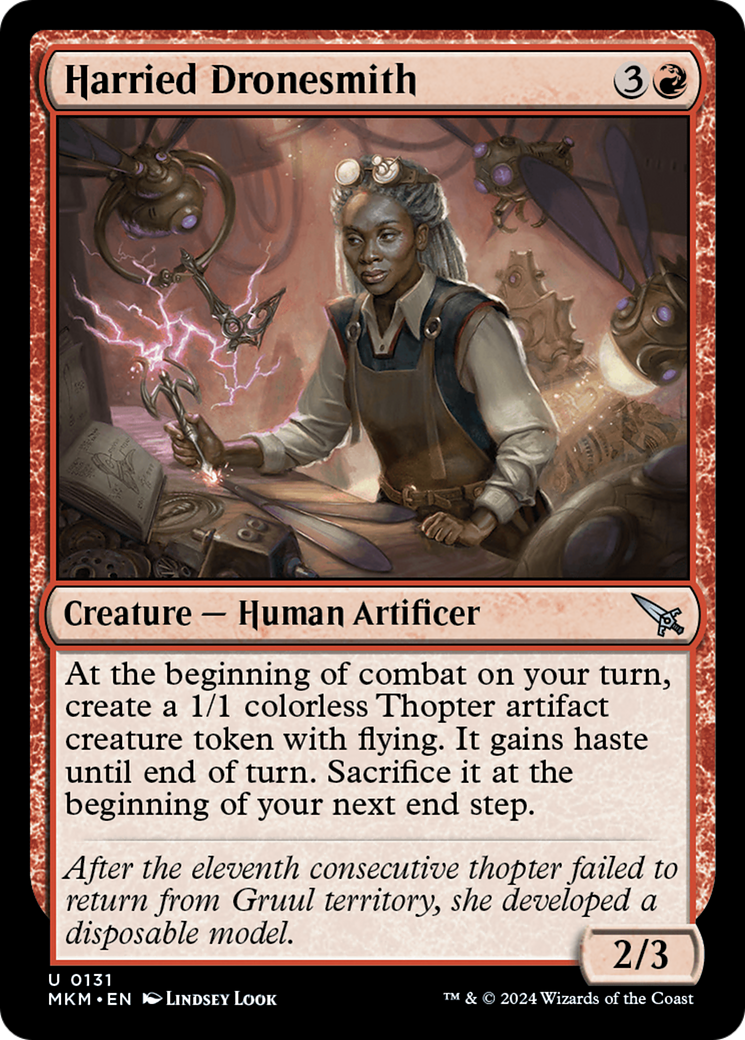 Harried Dronesmith (MKM-131) - Murders at Karlov Manor Foil - Premium MTG Single from Wizards of the Coast - Just $0.25! Shop now at Game Crave Tournament Store