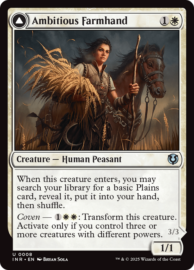 Ambitious Farmhand (-008) - Innistrad Remastered Foil - Premium MTG Single from Wizards of the Coast - Just $0.25! Shop now at Game Crave Tournament Store