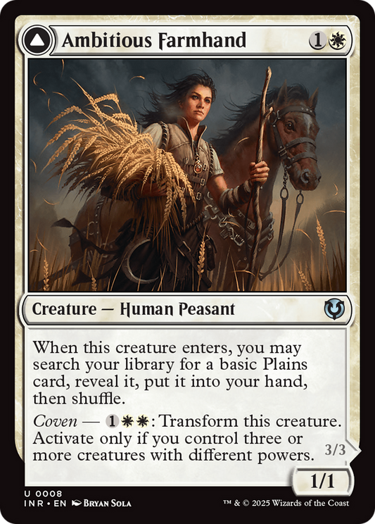 Ambitious Farmhand (-008) - Innistrad Remastered Foil - Premium MTG Single from Wizards of the Coast - Just $0.25! Shop now at Game Crave Tournament Store
