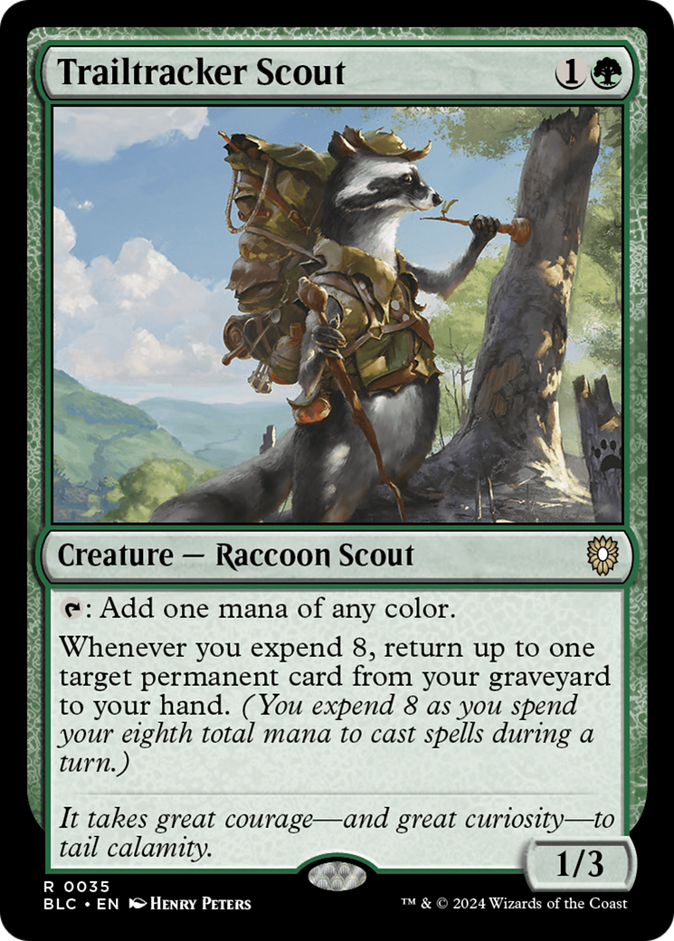 Trailtracker Scout (BLC-035) - Bloomburrow Commander - Premium MTG Single from Wizards of the Coast - Just $2.89! Shop now at Game Crave Tournament Store