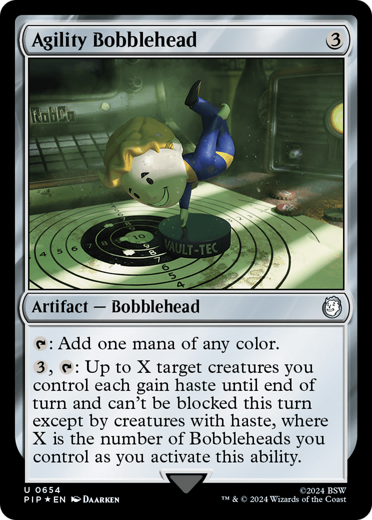 Agility Bobblehead (PIP-654) - Fallout Foil - Premium MTG Single from Wizards of the Coast - Just $18.02! Shop now at Game Crave Tournament Store