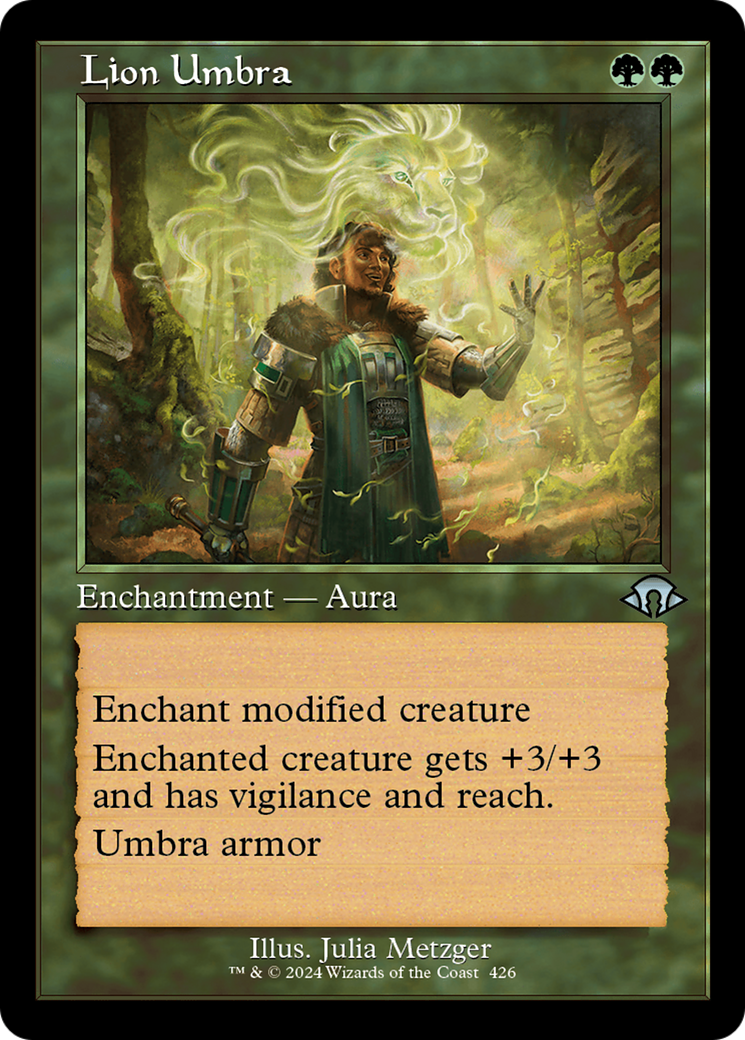 Lion Umbra (MH3-426) - Modern Horizons 3 Foil - Premium MTG Single from Wizards of the Coast - Just $0.25! Shop now at Game Crave Tournament Store