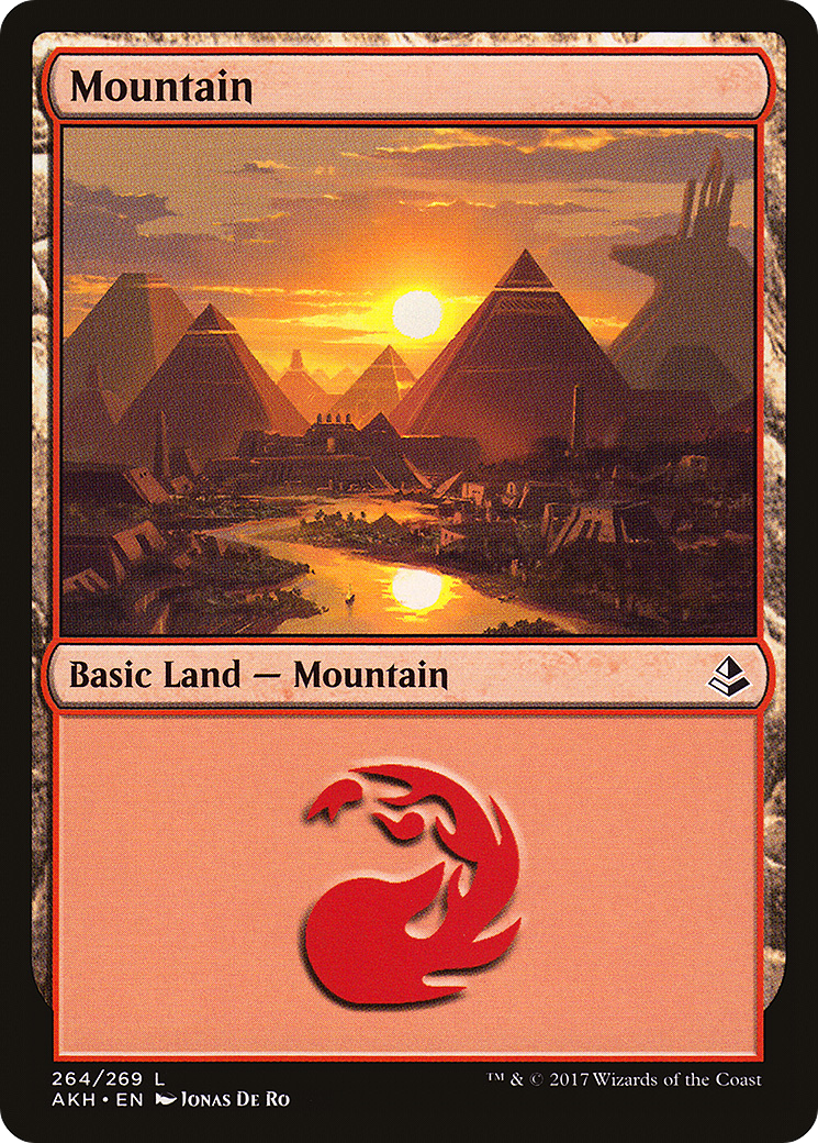 Mountain (AKH-264) - Amonkhet Foil - Premium MTG Single from Wizards of the Coast - Just $0.39! Shop now at Game Crave Tournament Store