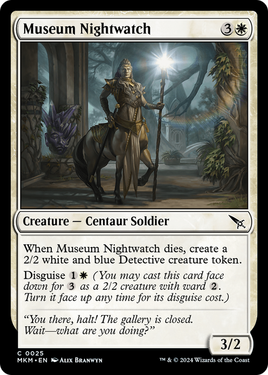 Museum Nightwatch (MKM-025) - Murders at Karlov Manor Foil - Premium MTG Single from Wizards of the Coast - Just $0.25! Shop now at Game Crave Tournament Store