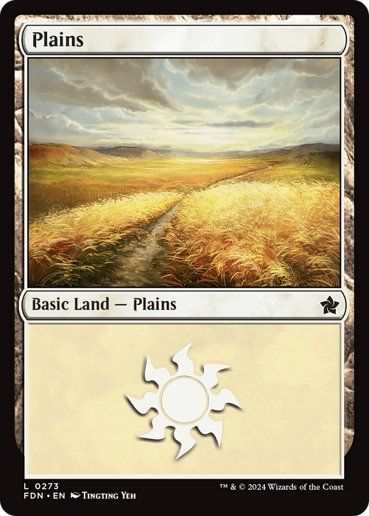 Plains (FDN-273) - Foundations - Premium MTG Single from Wizards of the Coast - Just $0.25! Shop now at Game Crave Tournament Store