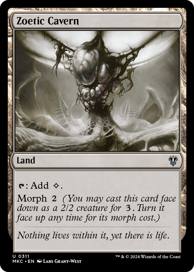 Zoetic Cavern (MKC-311) - Murders at Karlov Manor Commander - Premium MTG Single from Wizards of the Coast - Just $0.25! Shop now at Game Crave Tournament Store
