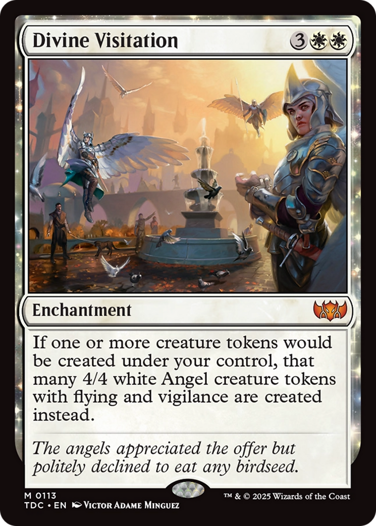 Divine Visitation (TDC-113) - Tarkir: Dragonstorm Commander: (enchantment) - Premium MTG Single from Wizards of the Coast - Just $0.43! Shop now at Game Crave Tournament Store