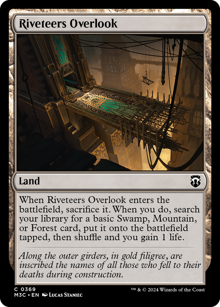 Riveteers Overlook (M3C-369) - Modern Horizons 3 Commander Foil - Premium MTG Single from Wizards of the Coast - Just $0.25! Shop now at Game Crave Tournament Store