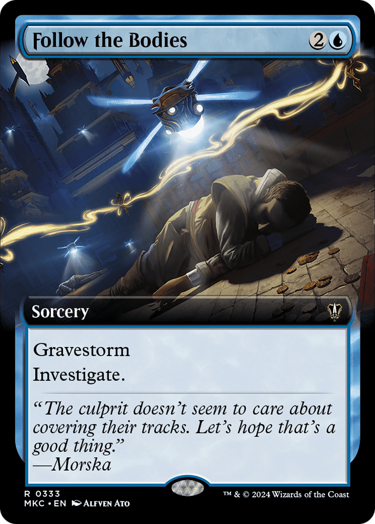 Follow the Bodies (MKC-333) - Murders at Karlov Manor Commander: (Extended Art) - Premium MTG Single from Wizards of the Coast - Just $0.25! Shop now at Game Crave Tournament Store