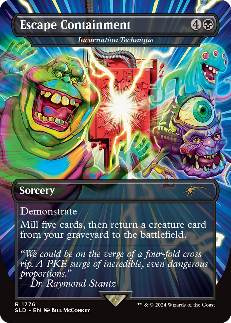 Incarnation Technique (SLD-1776) - Secret Lair Drop / Escape Containment (Borderless) Foil - Premium MTG Single from Wizards of the Coast - Just $0! Shop now at Game Crave Tournament Store