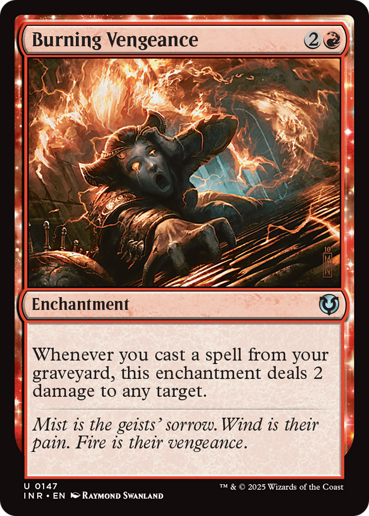 Burning Vengeance (-147) - Innistrad Remastered - Premium MTG Single from Wizards of the Coast - Just $0.25! Shop now at Game Crave Tournament Store