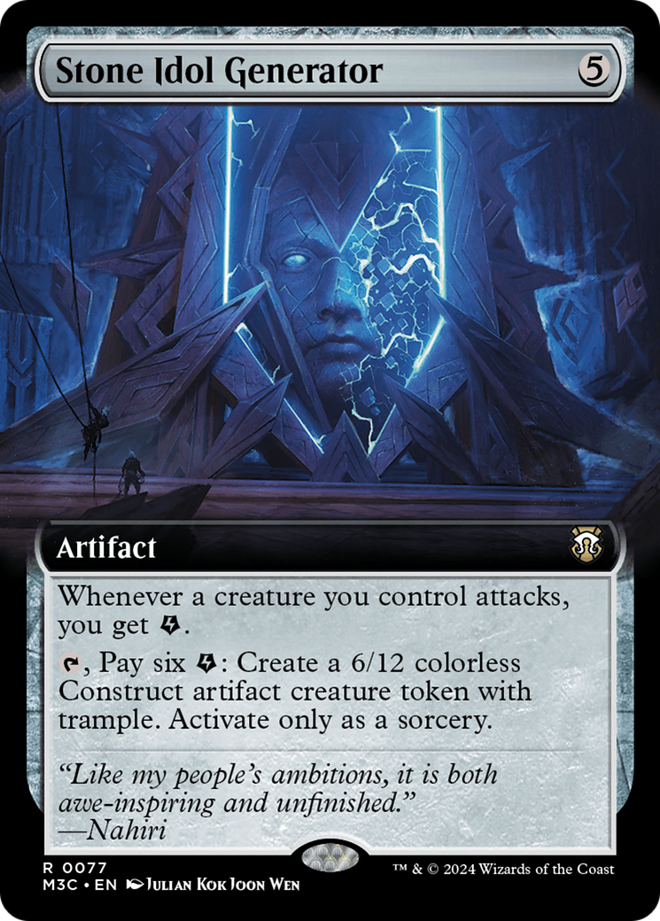 Stone Idol Generator (M3C-077) - Modern Horizons 3 Commander: (Extended Art) Foil - Premium MTG Single from Wizards of the Coast - Just $0.25! Shop now at Game Crave Tournament Store