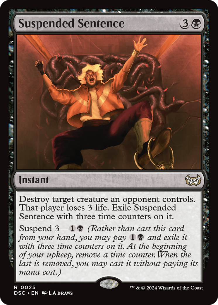 Suspended Sentence (DSC-025) - Duskmourn: House of Horror Commander - Premium MTG Single from Wizards of the Coast - Just $0.26! Shop now at Game Crave Tournament Store