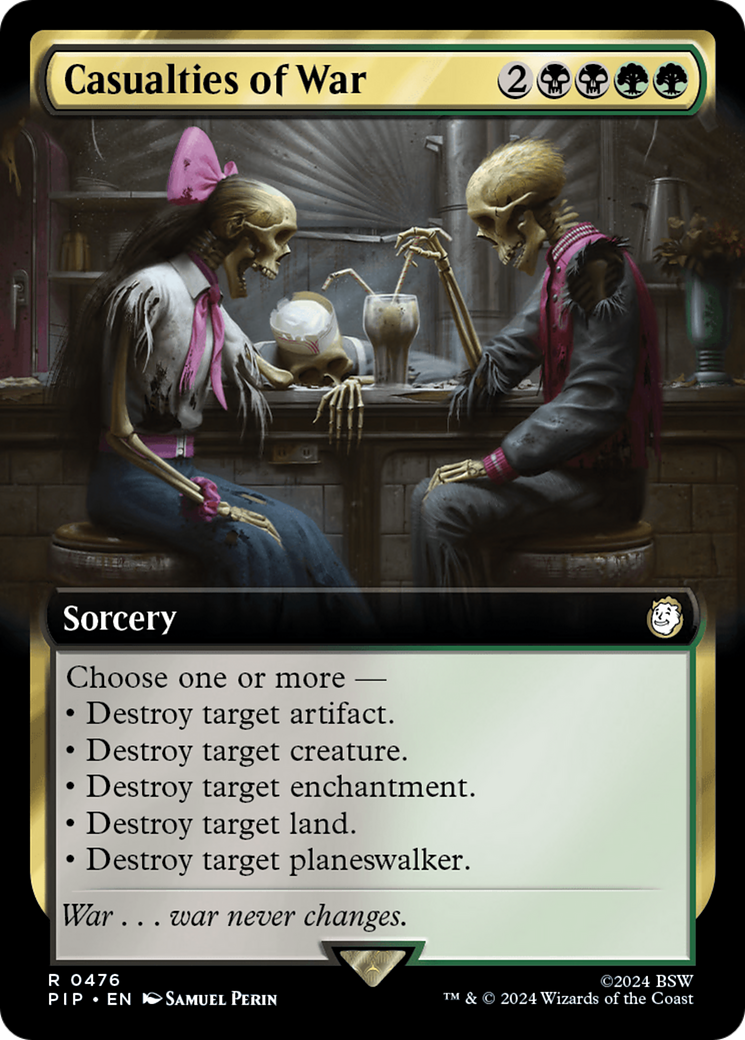 Casualties of War (PIP-476) - Fallout: (Extended Art) Foil - Premium MTG Single from Wizards of the Coast - Just $0.78! Shop now at Game Crave Tournament Store