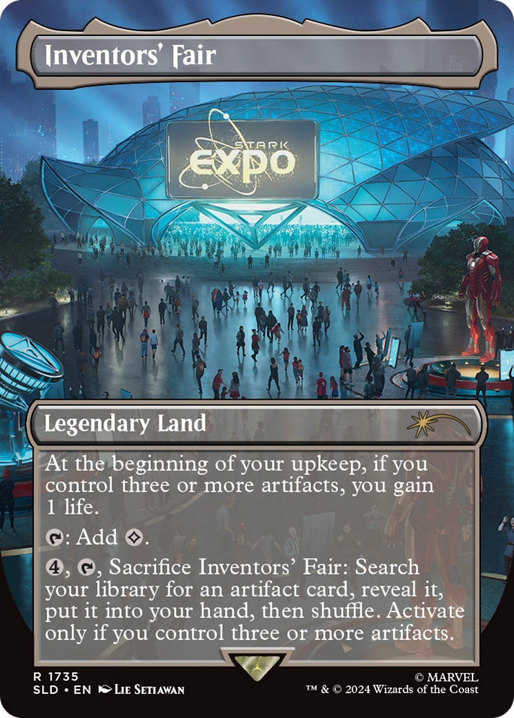 Inventors' Fair (SLD-1735) - Secret Lair Drop (Borderless) - Premium MTG Single from Wizards of the Coast - Just $11.89! Shop now at Game Crave Tournament Store