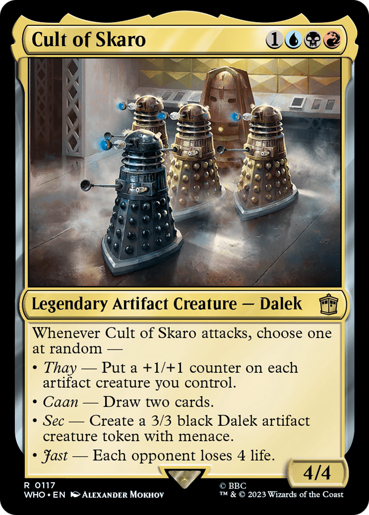 Cult of Skaro (WHO-117) - Doctor Who - Premium MTG Single from Wizards of the Coast - Just $0.25! Shop now at Game Crave Tournament Store