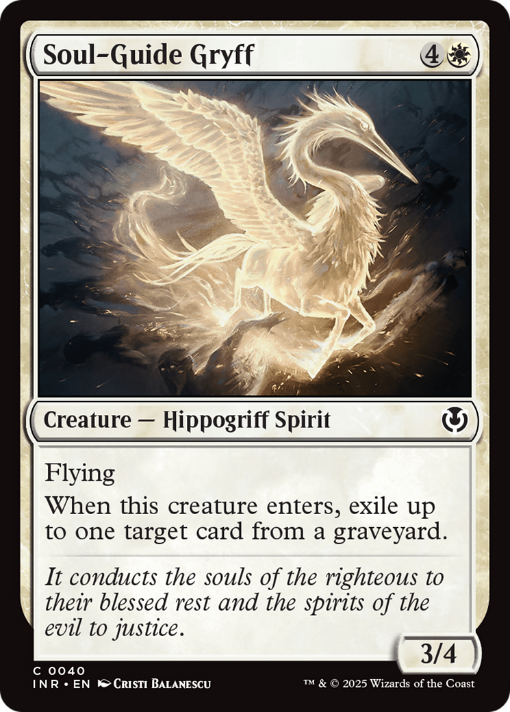 Soul-Guide Gryff (-040) - Innistrad Remastered Foil - Premium MTG Single from Wizards of the Coast - Just $0.25! Shop now at Game Crave Tournament Store