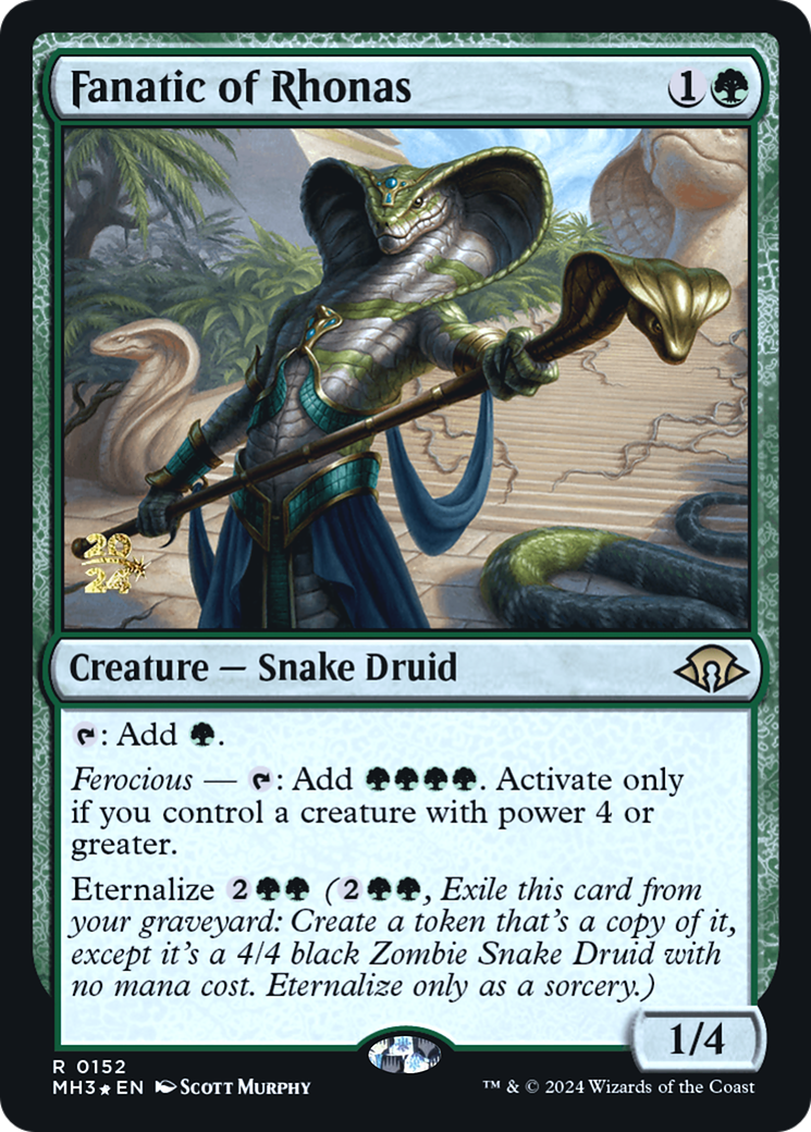 Fanatic of Rhonas (PMH3-152S) - Modern Horizons 3 Promos Foil - Premium MTG Single from Wizards of the Coast - Just $10.22! Shop now at Game Crave Tournament Store