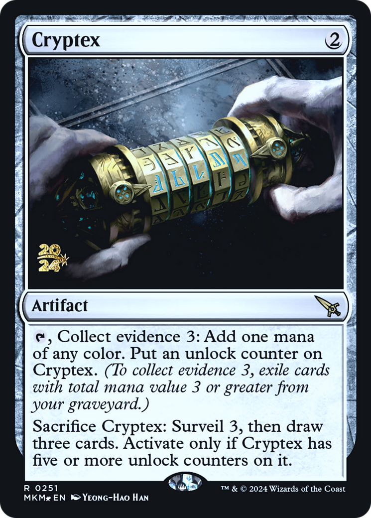 Cryptex (PMKM-251S) - Murders at Karlov Manor Promos Foil - Premium MTG Single from Wizards of the Coast - Just $0.36! Shop now at Game Crave Tournament Store