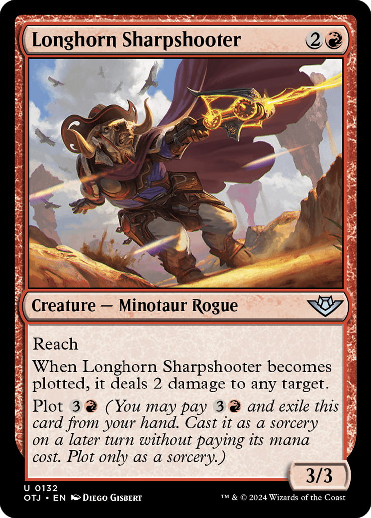 Longhorn Sharpshooter (OTJ-132) - Outlaws of Thunder Junction - Premium MTG Single from Wizards of the Coast - Just $0.25! Shop now at Game Crave Tournament Store