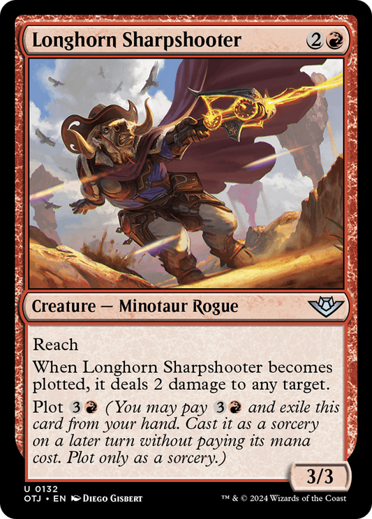 Longhorn Sharpshooter (OTJ-132) - Outlaws of Thunder Junction - Premium MTG Single from Wizards of the Coast - Just $0.25! Shop now at Game Crave Tournament Store