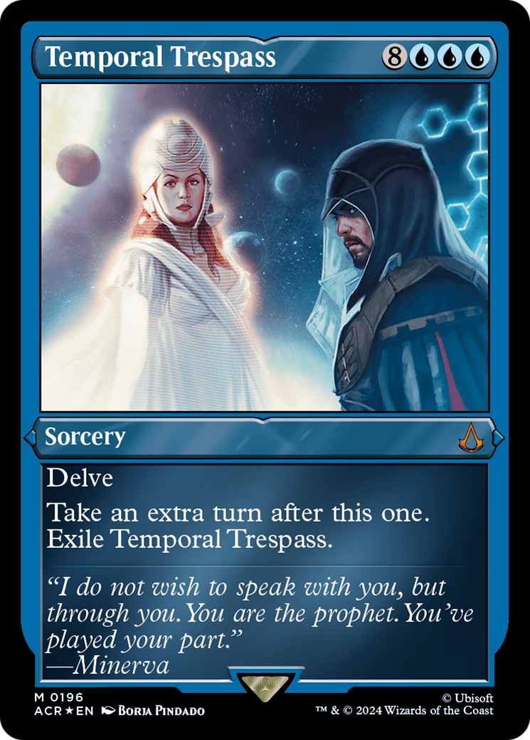Temporal Trespass (ACR-196) - Assassin's Creed Etched Foil - Premium MTG Single from Wizards of the Coast - Just $3.68! Shop now at Game Crave Tournament Store