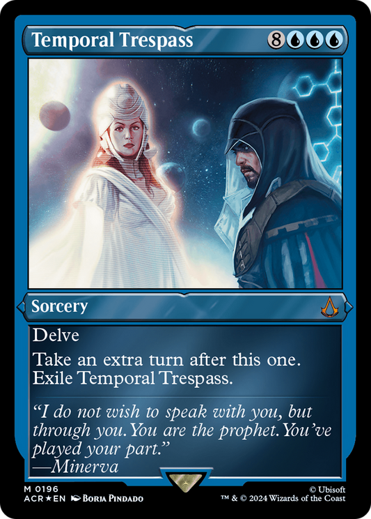 Temporal Trespass (ACR-196) - Assassin's Creed Etched Foil - Premium MTG Single from Wizards of the Coast - Just $3.68! Shop now at Game Crave Tournament Store