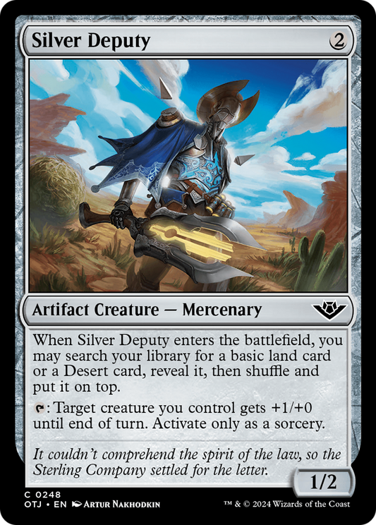 Silver Deputy (OTJ-248) - Outlaws of Thunder Junction - Premium MTG Single from Wizards of the Coast - Just $0.25! Shop now at Game Crave Tournament Store