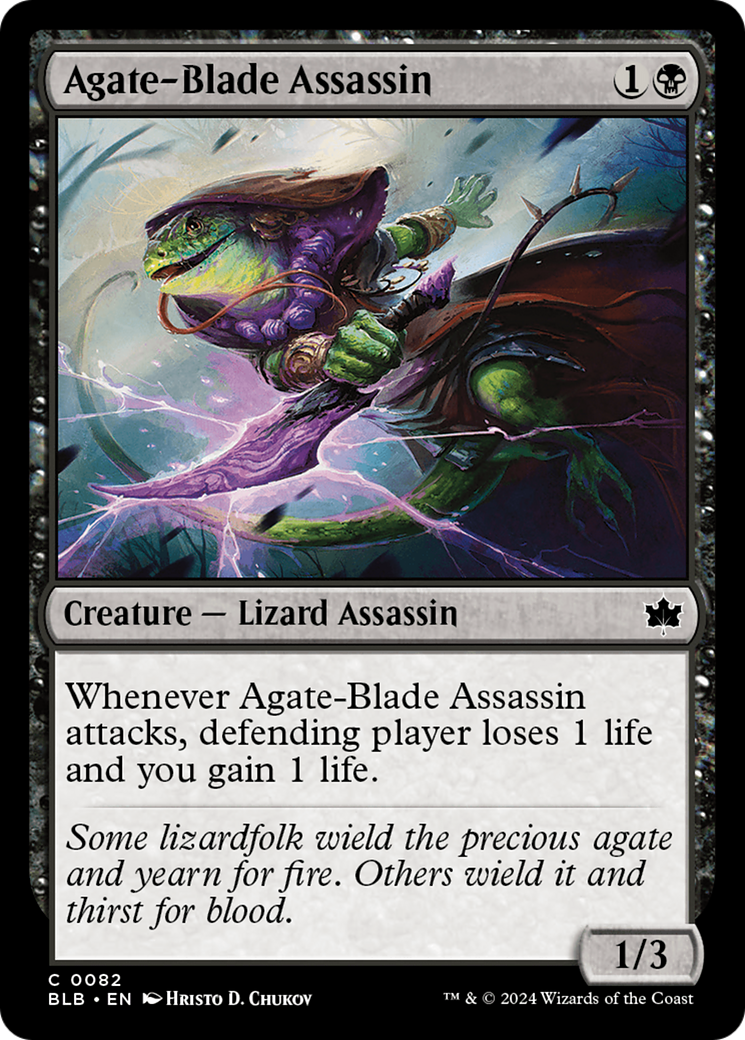 Agate-Blade Assassin (BLB-082) - Bloomburrow Foil - Premium MTG Single from Wizards of the Coast - Just $0.25! Shop now at Game Crave Tournament Store