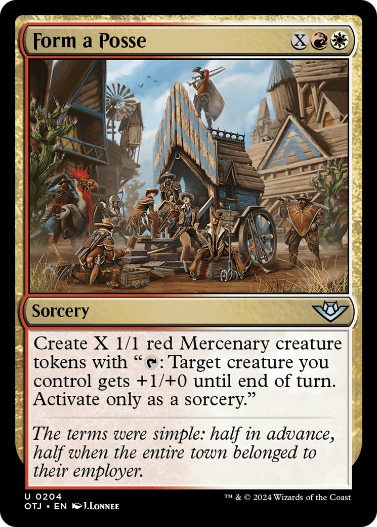 Form a Posse (OTJ-204) - Outlaws of Thunder Junction Foil - Premium MTG Single from Wizards of the Coast - Just $0.25! Shop now at Game Crave Tournament Store