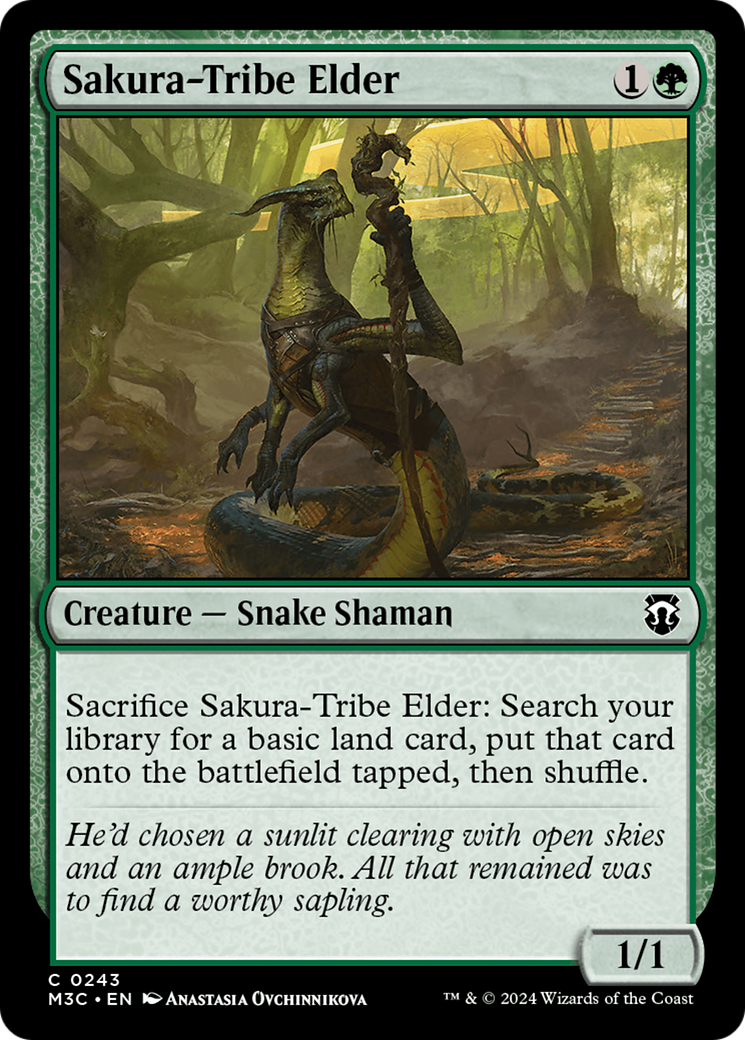 Sakura-Tribe Elder (M3C-243) - Modern Horizons 3 Commander - Premium MTG Single from Wizards of the Coast - Just $0.25! Shop now at Game Crave Tournament Store