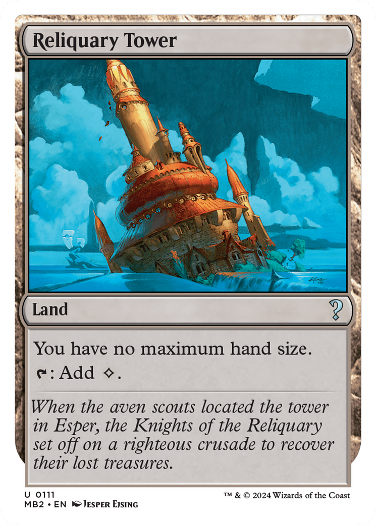 Reliquary Tower (MB2-111) - Mystery Booster 2 - Premium MTG Single from Wizards of the Coast - Just $1.54! Shop now at Game Crave Tournament Store
