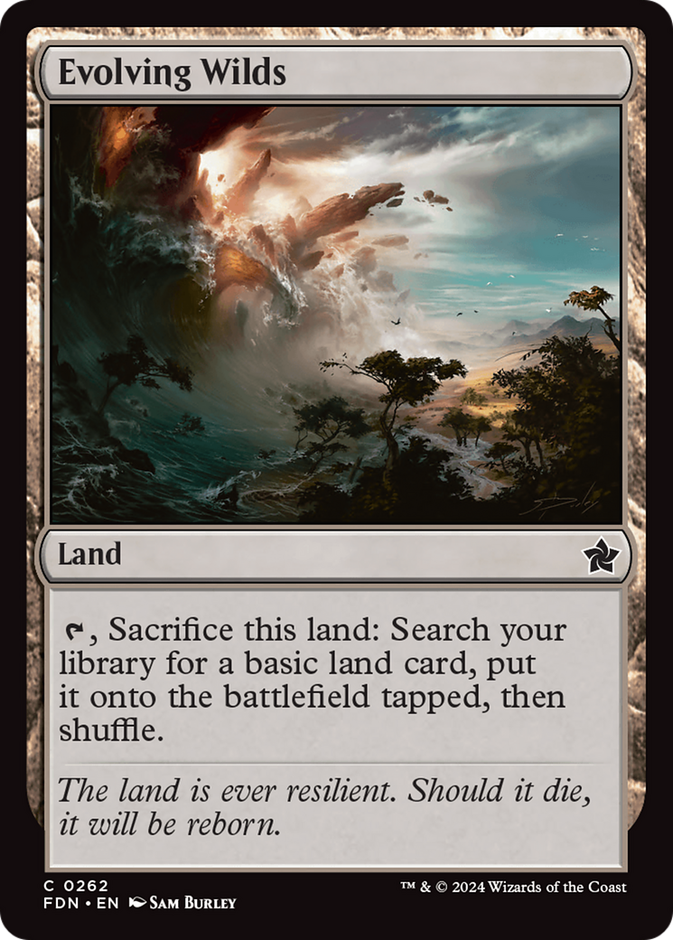 Evolving Wilds (FDN-262) - Foundations - Premium MTG Single from Wizards of the Coast - Just $0.25! Shop now at Game Crave Tournament Store