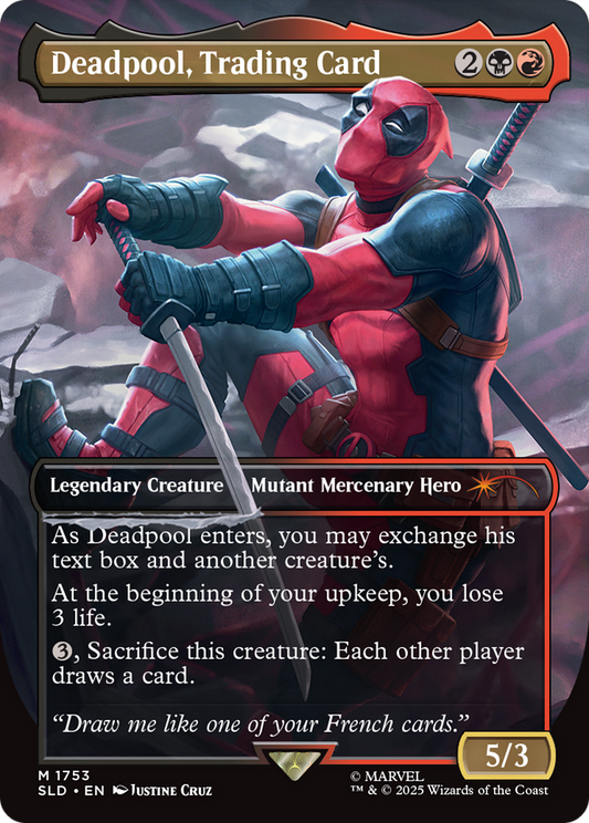 Deadpool, Trading Card (SLD-1753) - Secret Lair Drop - Premium MTG Single from Wizards of the Coast - Just $3.34! Shop now at Game Crave Tournament Store