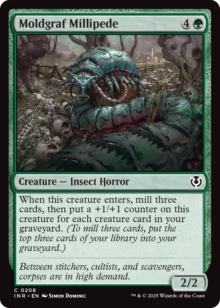 Moldgraf Millipede (-208) - Innistrad Remastered Foil - Premium MTG Single from Wizards of the Coast - Just $0.25! Shop now at Game Crave Tournament Store