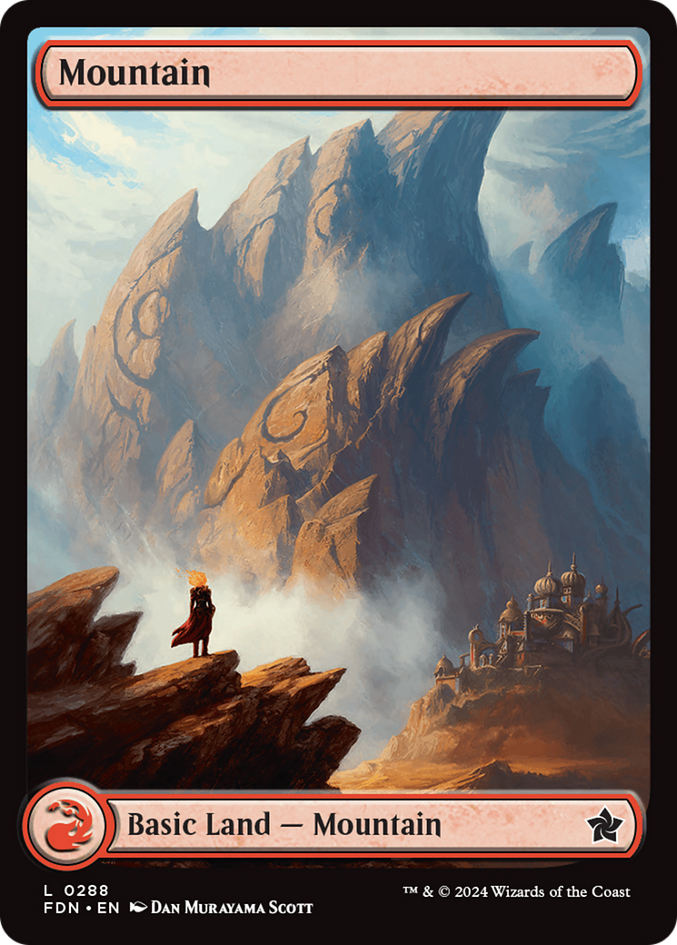 Mountain (FDN-288) - Foundations - Premium MTG Single from Wizards of the Coast - Just $0.25! Shop now at Game Crave Tournament Store