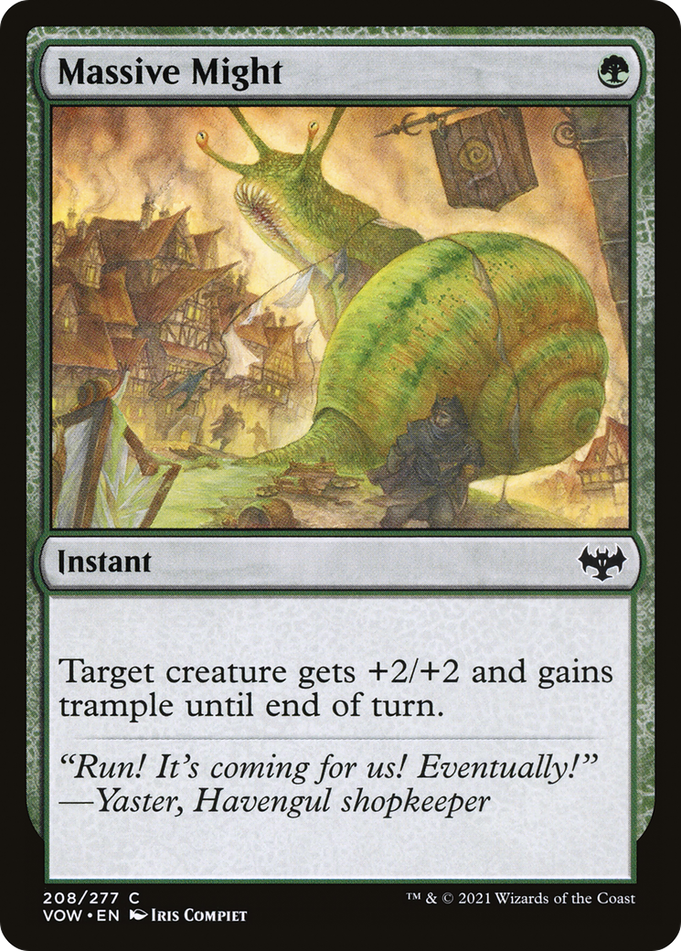 Massive Might (VOW-208) - Innistrad: Crimson Vow - Premium MTG Single from Wizards of the Coast - Just $0.08! Shop now at Game Crave Tournament Store