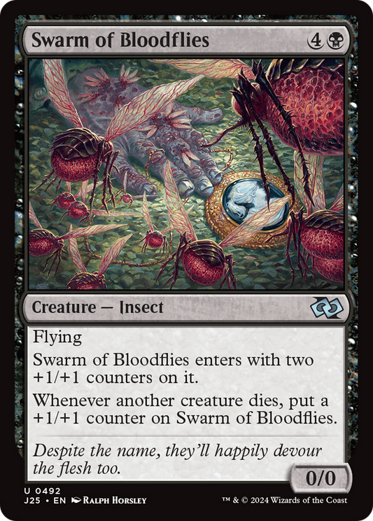 Swarm of Bloodflies (J25-492) - Foundations Jumpstart - Premium MTG Single from Wizards of the Coast - Just $0.25! Shop now at Game Crave Tournament Store