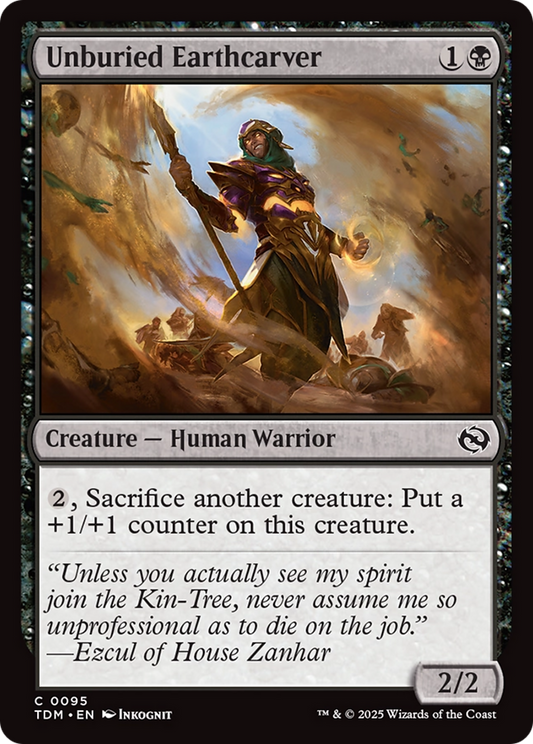 Unburied Earthcarver (TDM-095) - Tarkir: Dragonstorm Foil - Premium MTG Single from Wizards of the Coast - Just $0.08! Shop now at Game Crave Tournament Store