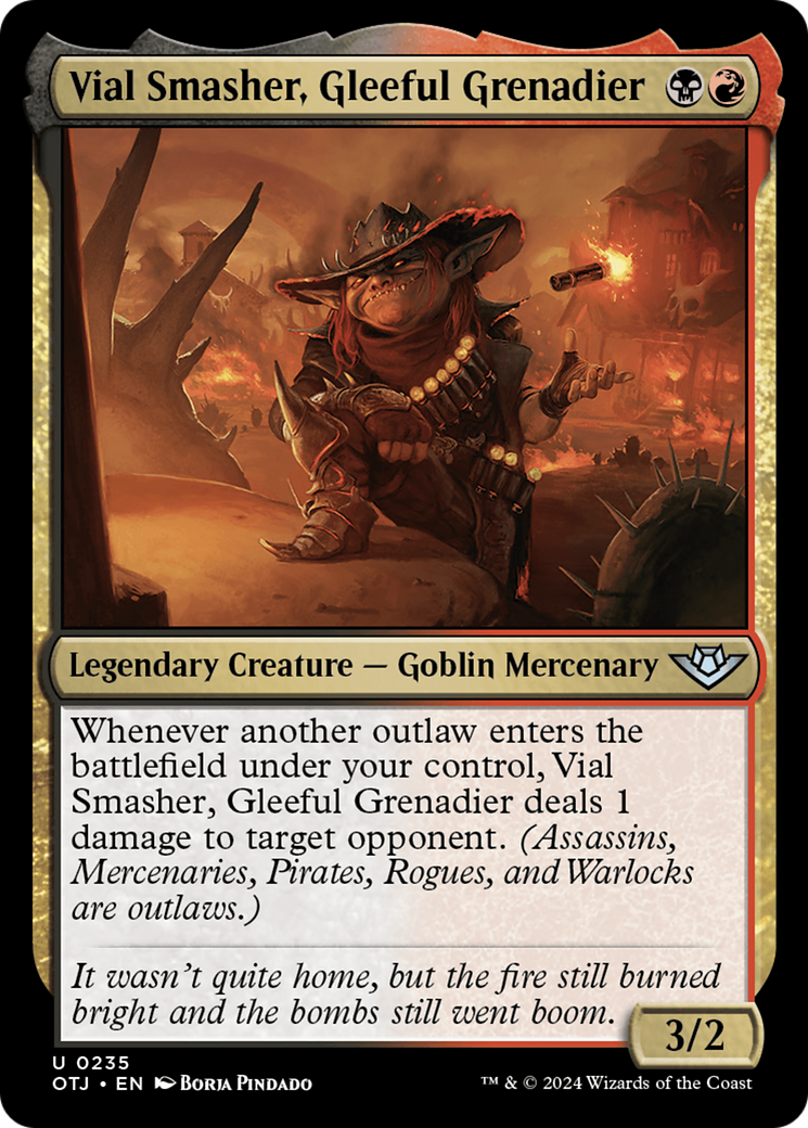 Vial Smasher, Gleeful Grenadier (OTJ-235) - Outlaws of Thunder Junction - Premium MTG Single from Wizards of the Coast - Just $0.25! Shop now at Game Crave Tournament Store