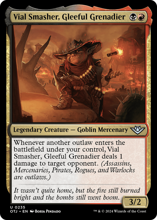 Vial Smasher, Gleeful Grenadier (OTJ-235) - Outlaws of Thunder Junction - Premium MTG Single from Wizards of the Coast - Just $0.25! Shop now at Game Crave Tournament Store