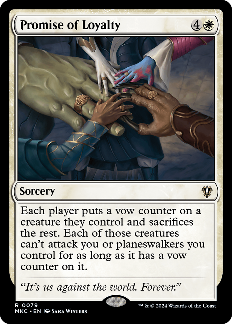 Promise of Loyalty (MKC-079) - Murders at Karlov Manor Commander - Premium MTG Single from Wizards of the Coast - Just $0.25! Shop now at Game Crave Tournament Store