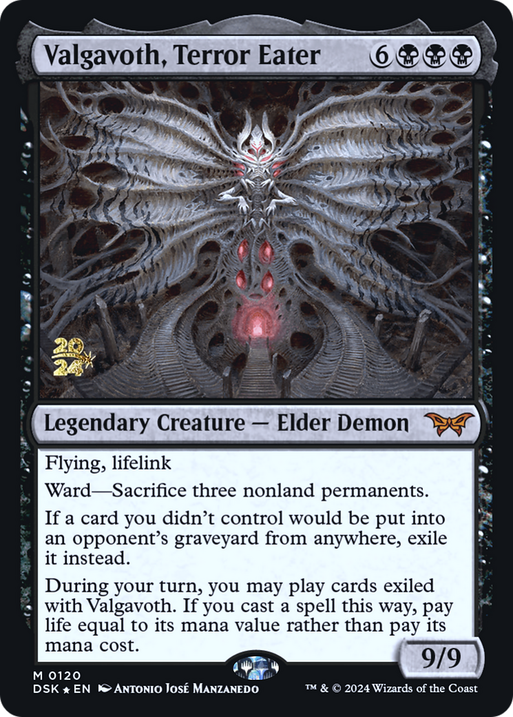 Valgavoth, Terror Eater (PDSK-120S) - Duskmourn: House of Horror Promos Foil - Premium MTG Single from Wizards of the Coast - Just $21.26! Shop now at Game Crave Tournament Store