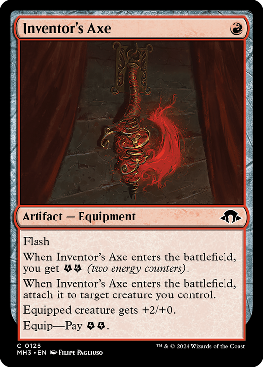 Inventor's Axe (MH3-126) - Modern Horizons 3 - Premium MTG Single from Wizards of the Coast - Just $0.25! Shop now at Game Crave Tournament Store