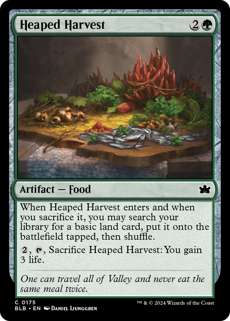 Heaped Harvest (BLB-175) - Bloomburrow Foil - Premium MTG Single from Wizards of the Coast - Just $0.25! Shop now at Game Crave Tournament Store