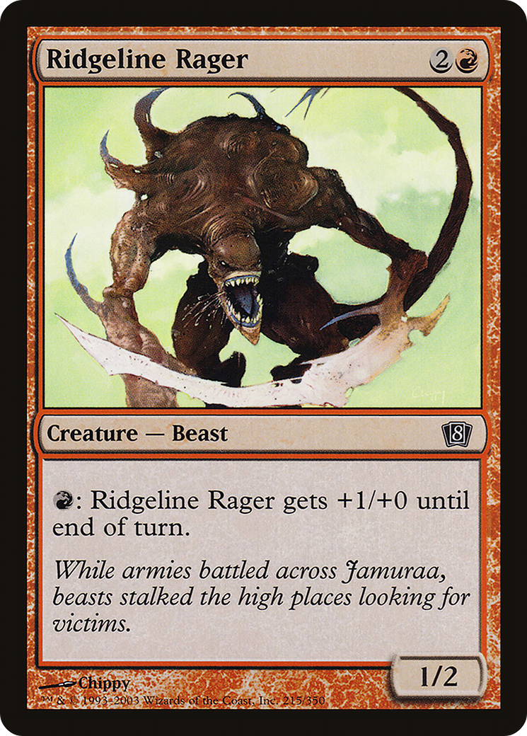 Ridgeline Rager (8ED-215★) - 8th Edition Foil