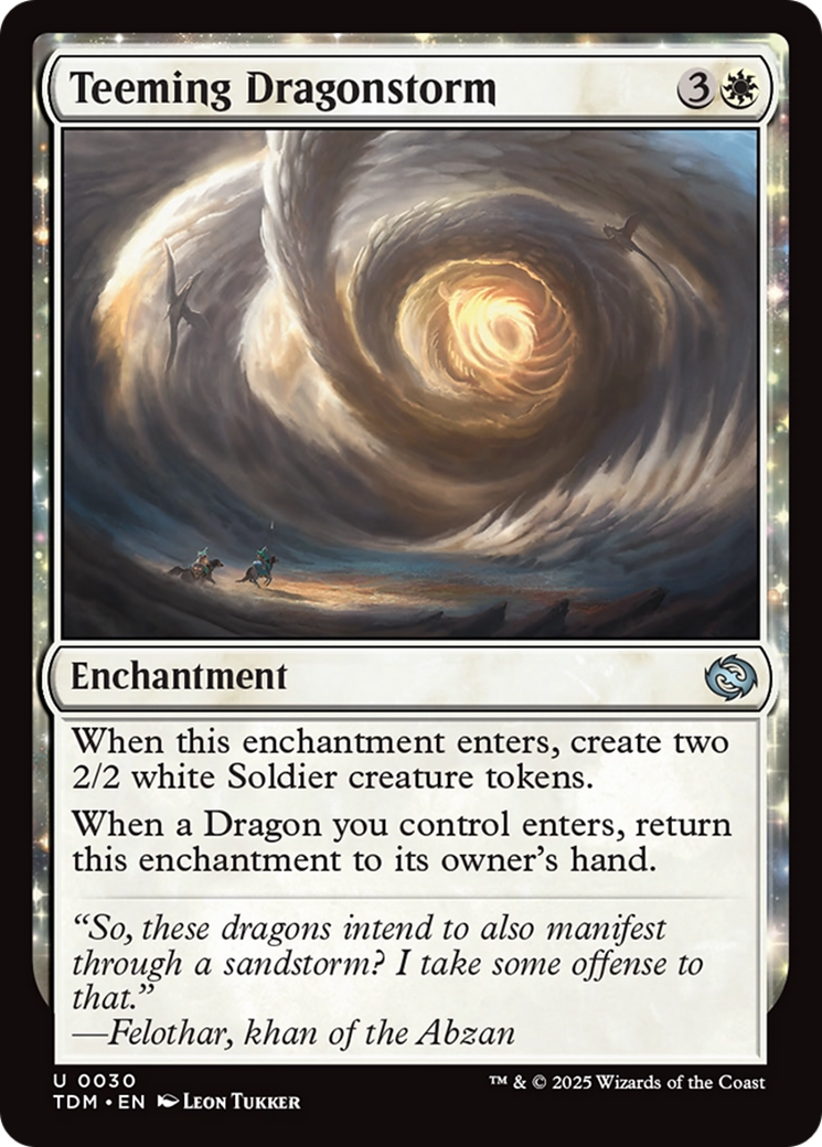 Teeming Dragonstorm (TDM-030) - Tarkir: Dragonstorm: (enchantment) - Premium MTG Single from Wizards of the Coast - Just $0.08! Shop now at Game Crave Tournament Store